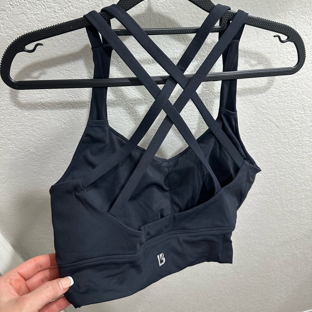 BuffBunny Black Strappy Sports Bra
